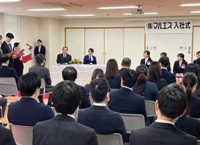 2025年度新入社員入社式の様子