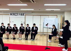 2025年度新入社員入社式の様子