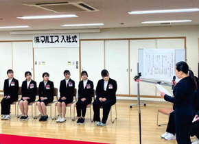 2025年度新入社員入社式の様子