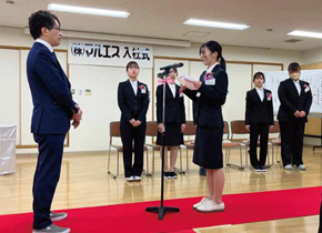 2025年度新入社員入社式の様子